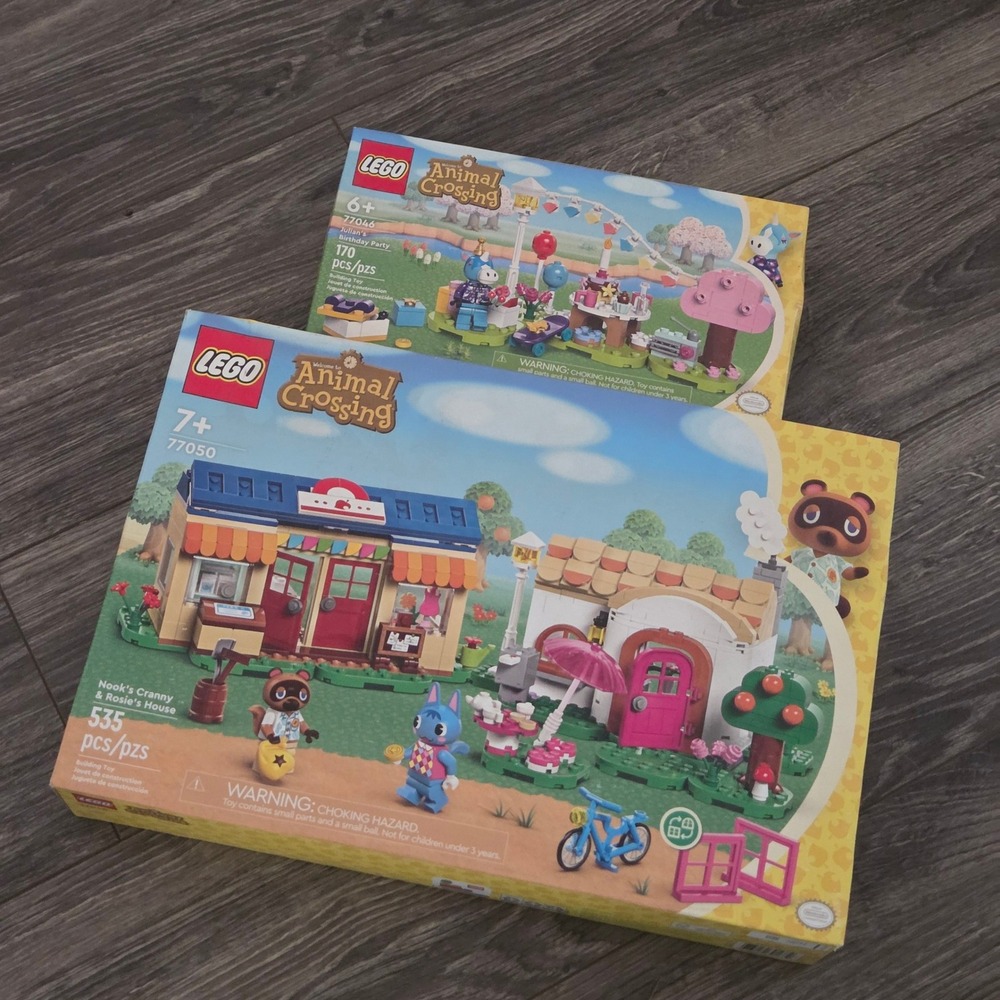 LEGO Animal Crossing 77050 77046 Nooks Cranny & Julians Party Set NEW